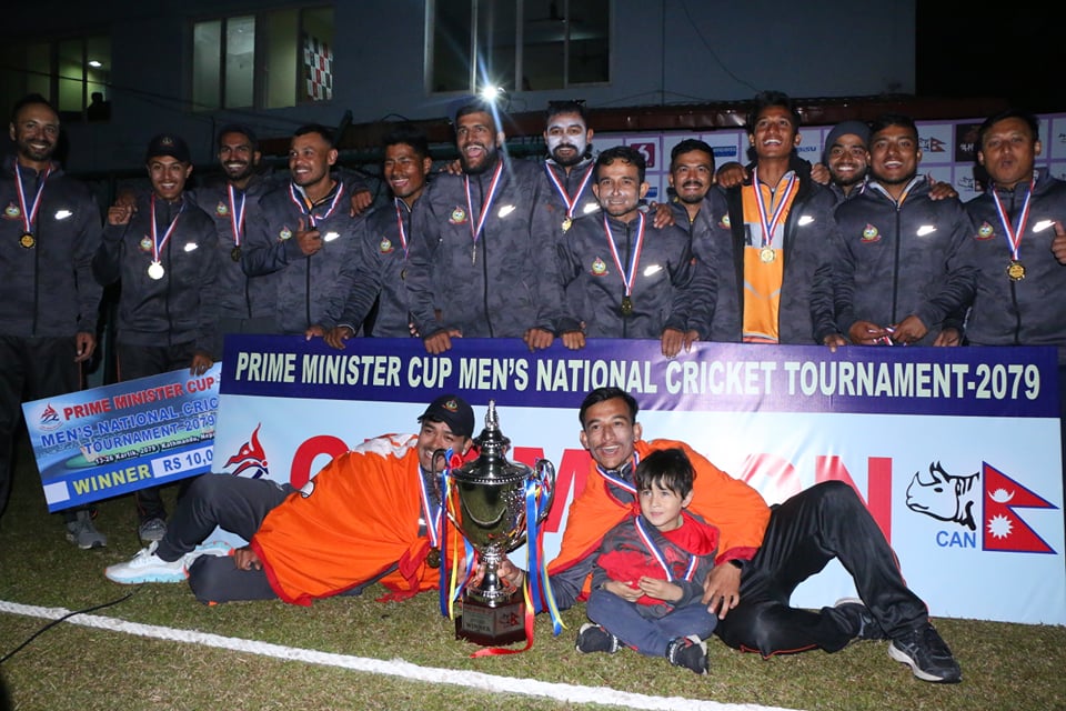 प्रधानमन्त्री कप क्रिकेट: फाइनलमा एपीएफ विजयी