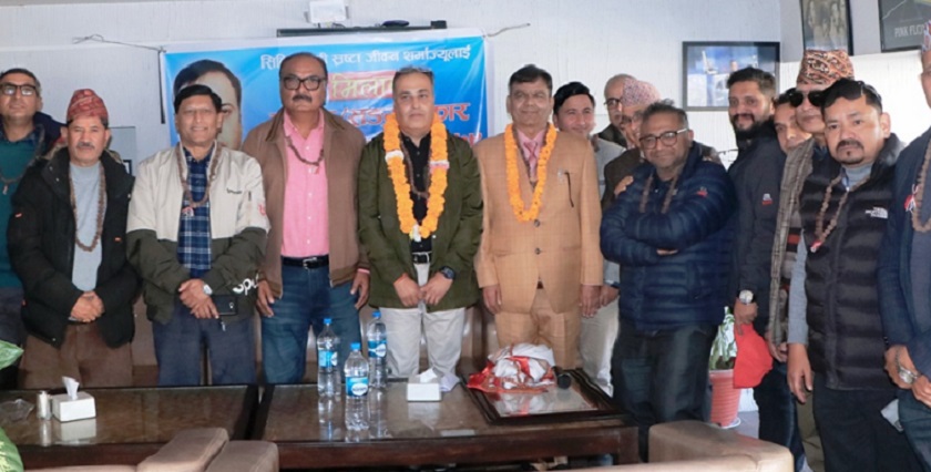 सिक्किमका गीतकार जीवन शर्मा काठमाडौंमा सम्मानित