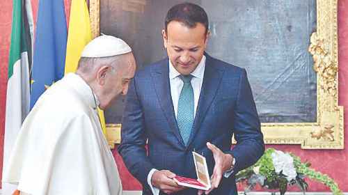 Irish PM asks pope to ensure justice for abuse victims worldwide