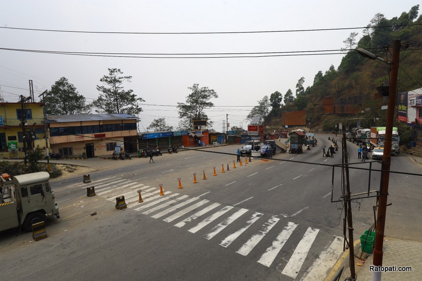 काठमाडौंको चन्द्रागिरीमा आजदेखि एक साता लकडाउन, नागढुंगा नाकामा कडाइ