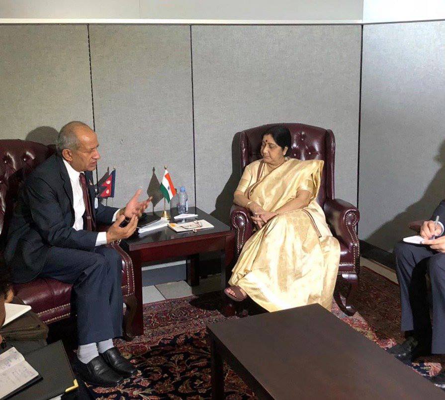 Foreign Affairs Minister Gyawali and his Indian counterpart hold talks