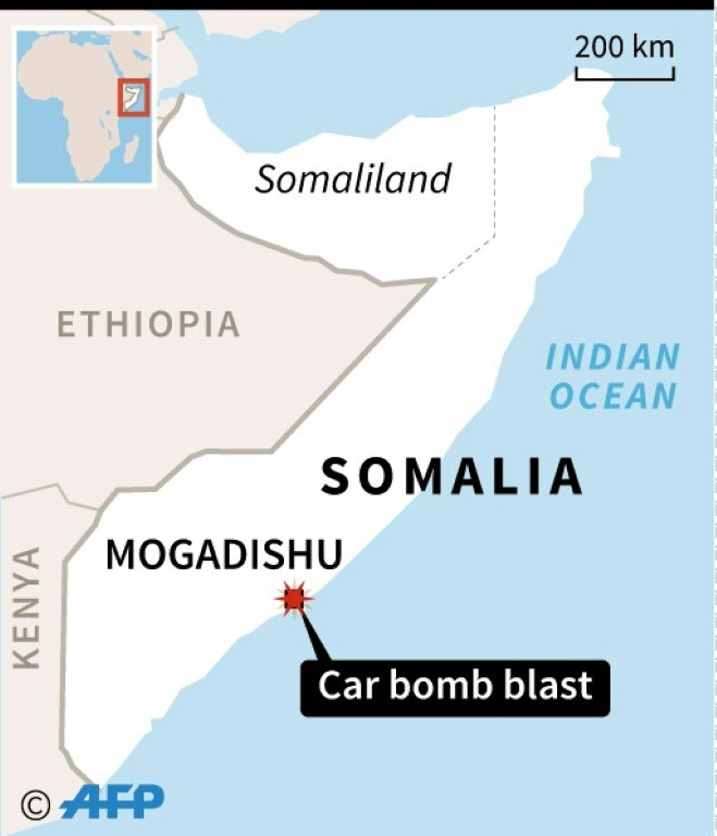 At least 14 killed in Mogadishu car bomb: government