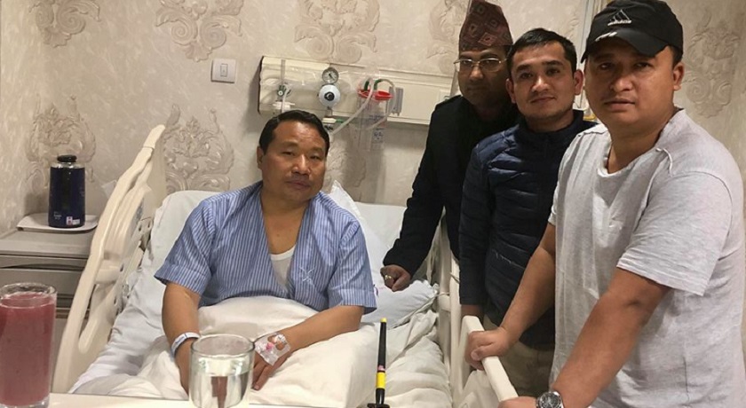 ऊर्जामन्त्री पुन एक्कासि अस्पताल भर्ना