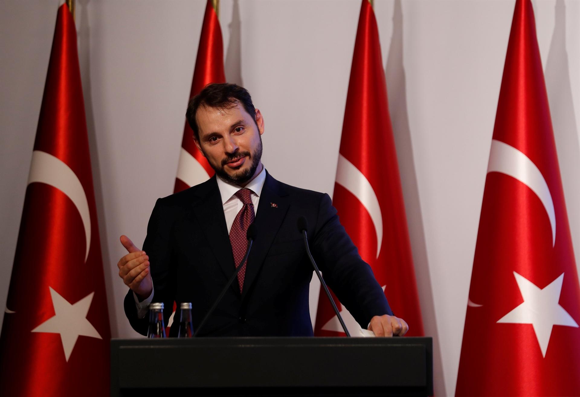 Turkey's finance minister Berat Albayrak