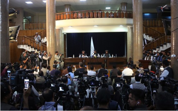 Taliban holds 1st press conference since takeover of Kabul