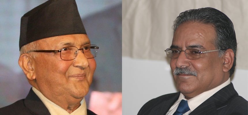 Meeting between PM Oli, Maoist Centre Chairman ongoing