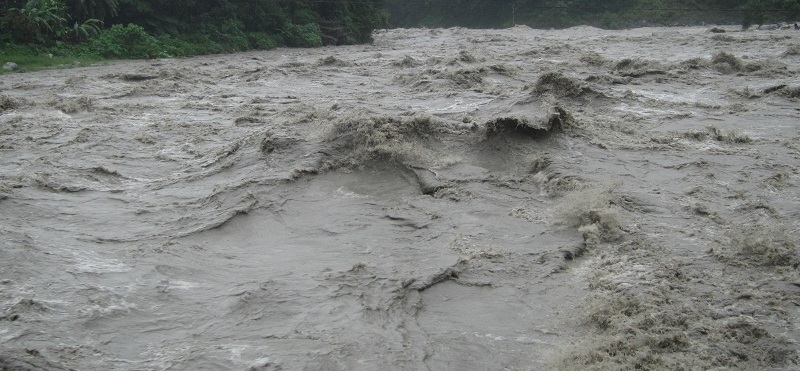 Water level in Kaligandaki River increases, settlements near river alerted