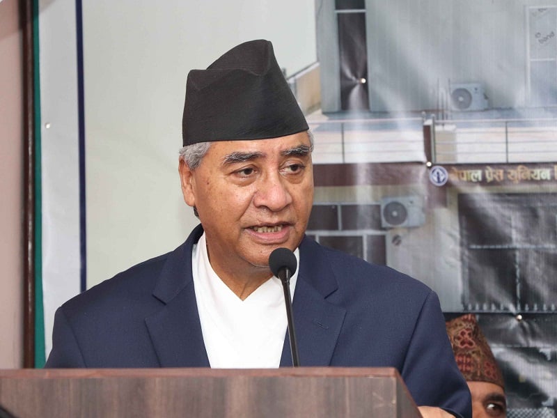 Government focused on publicity rather than action: NC President Deuba