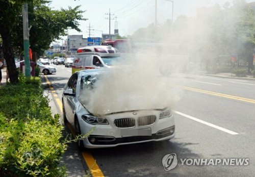 BMW sedan catches fire amid safety concerns over German brand