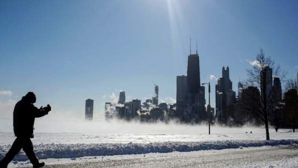 Arctic air sends temperatures well below zero in midwest US