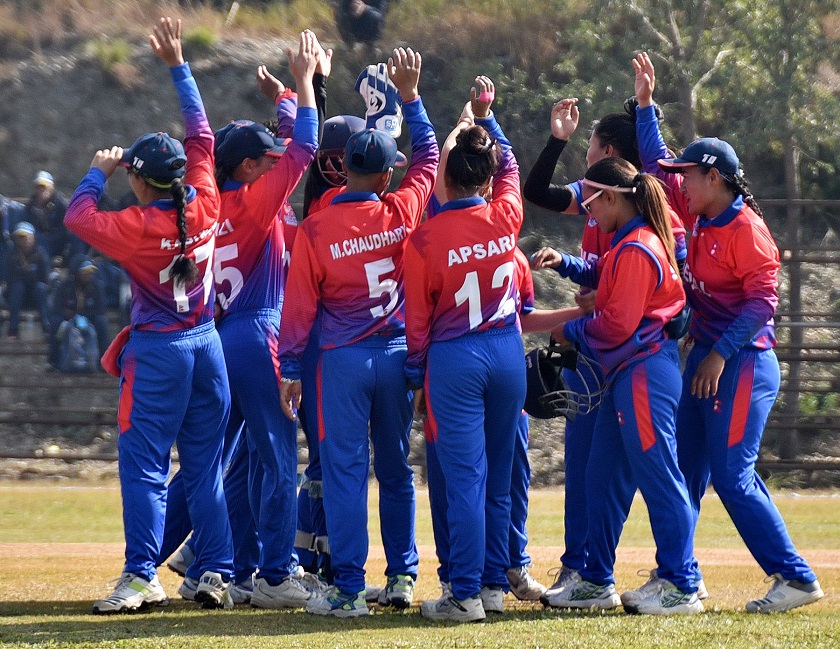 13th SAG: Nepal wins by 10 wickets in women cricket