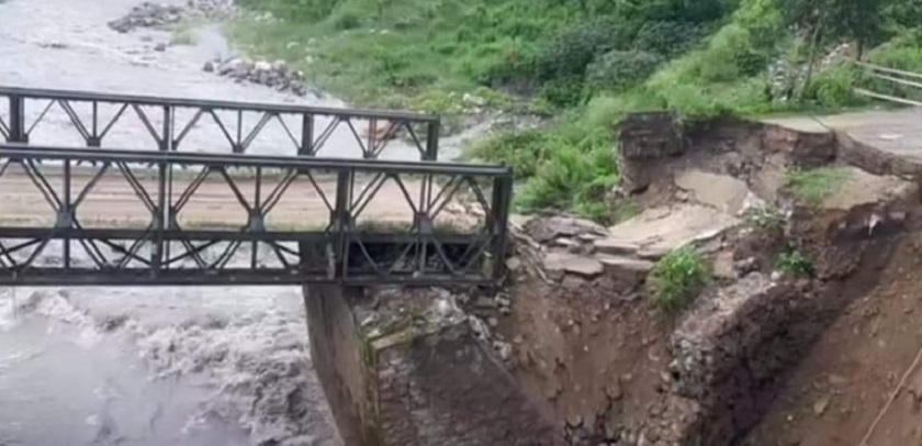 वर्षाले २० वटा पुल क्षतिग्रत