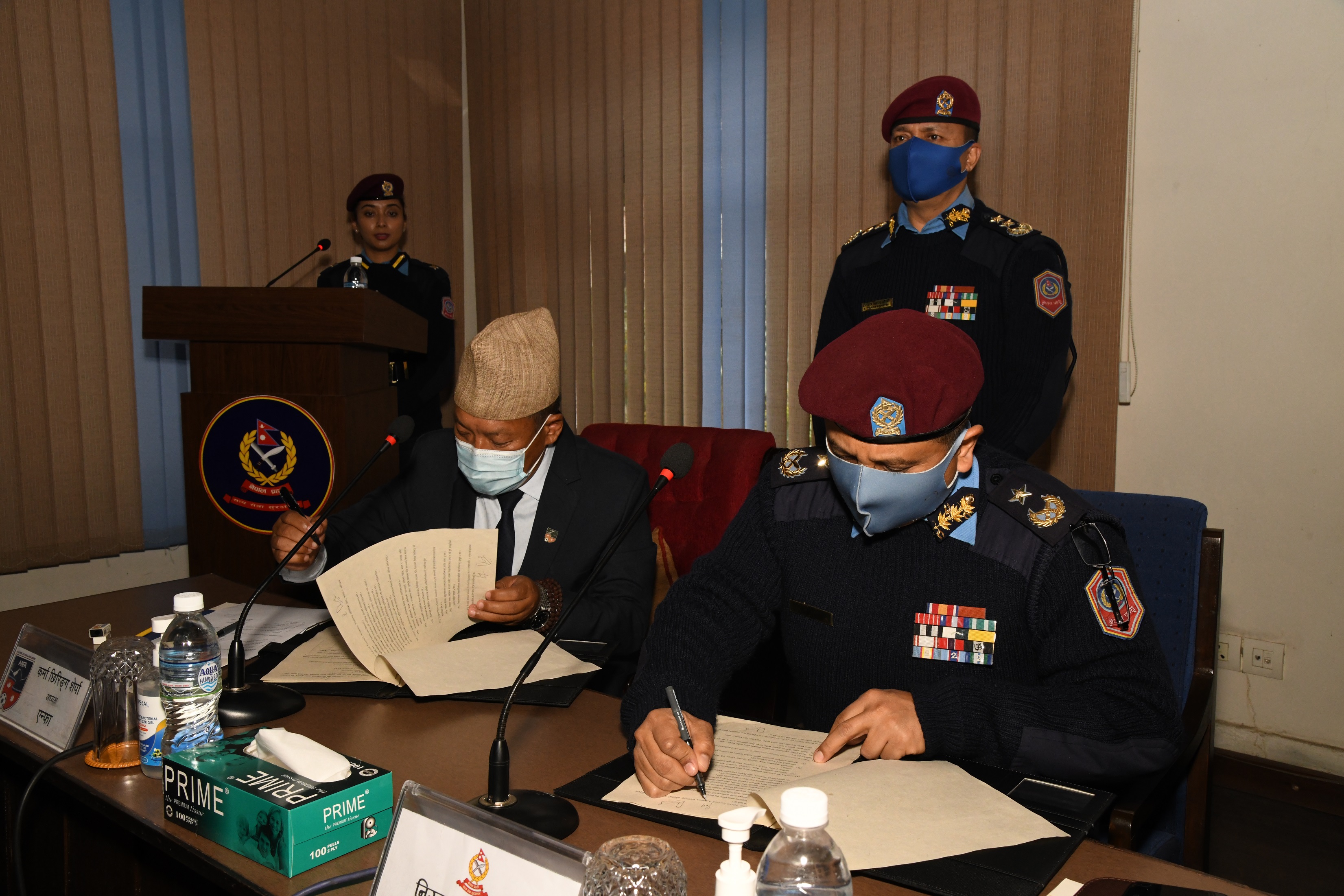 नेपाल पुलिस स्कुल र एन्फाबीच समझदारीपत्रमा हस्ताक्षर