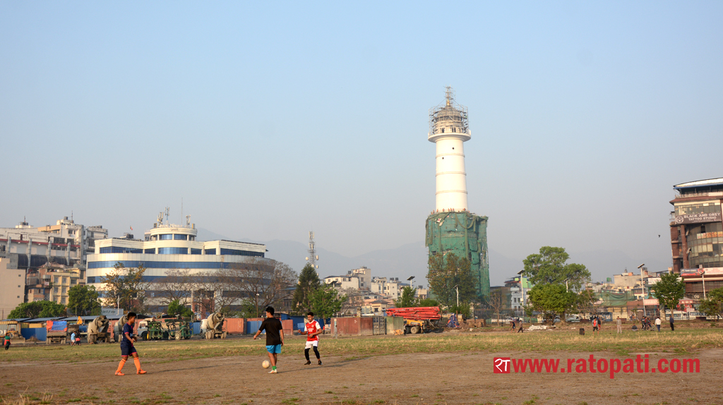 Dharahara reconstruction in final stage (photo feature)