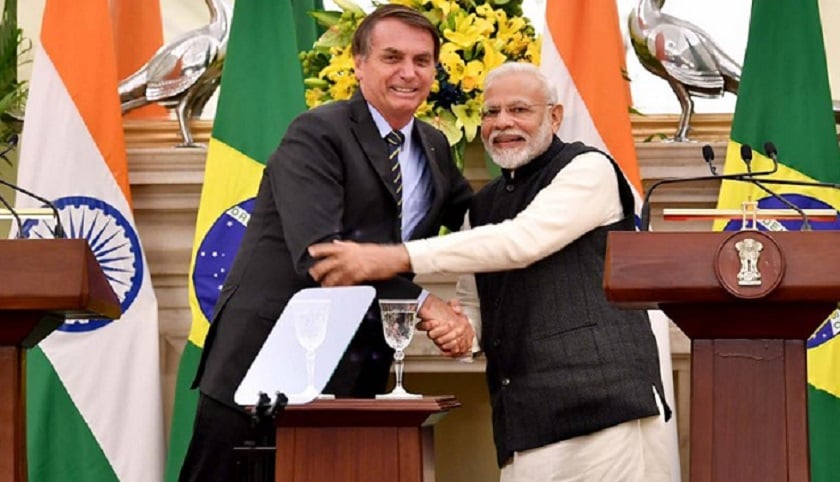 भारत र ब्राजिलबीच १५ बुँदे सम्झौतापत्रमा हस्ताक्षर