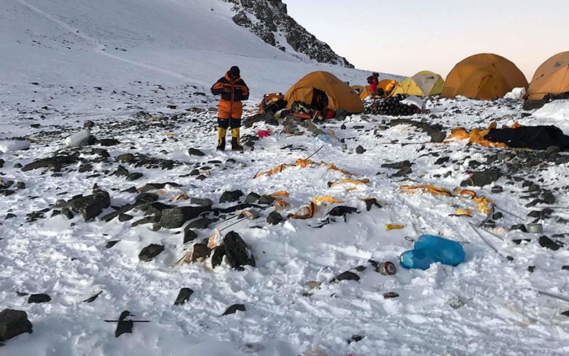 Nepali Army makes 17 flights to ferry Everest garbage to base camp