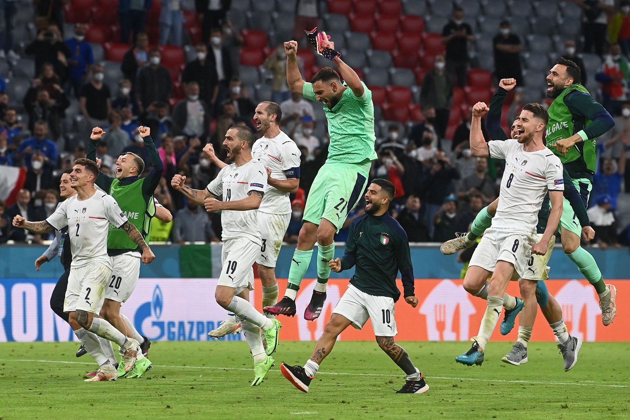 Italy march 2-1 past Belgium into Euro 2020 semifinals