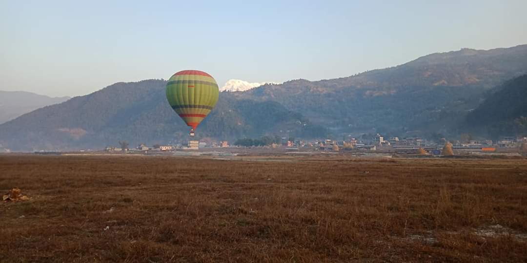 पर्यटकीय नगरी पोखरामा हट एयर बलुन पुनः सञ्चालनमा आउने