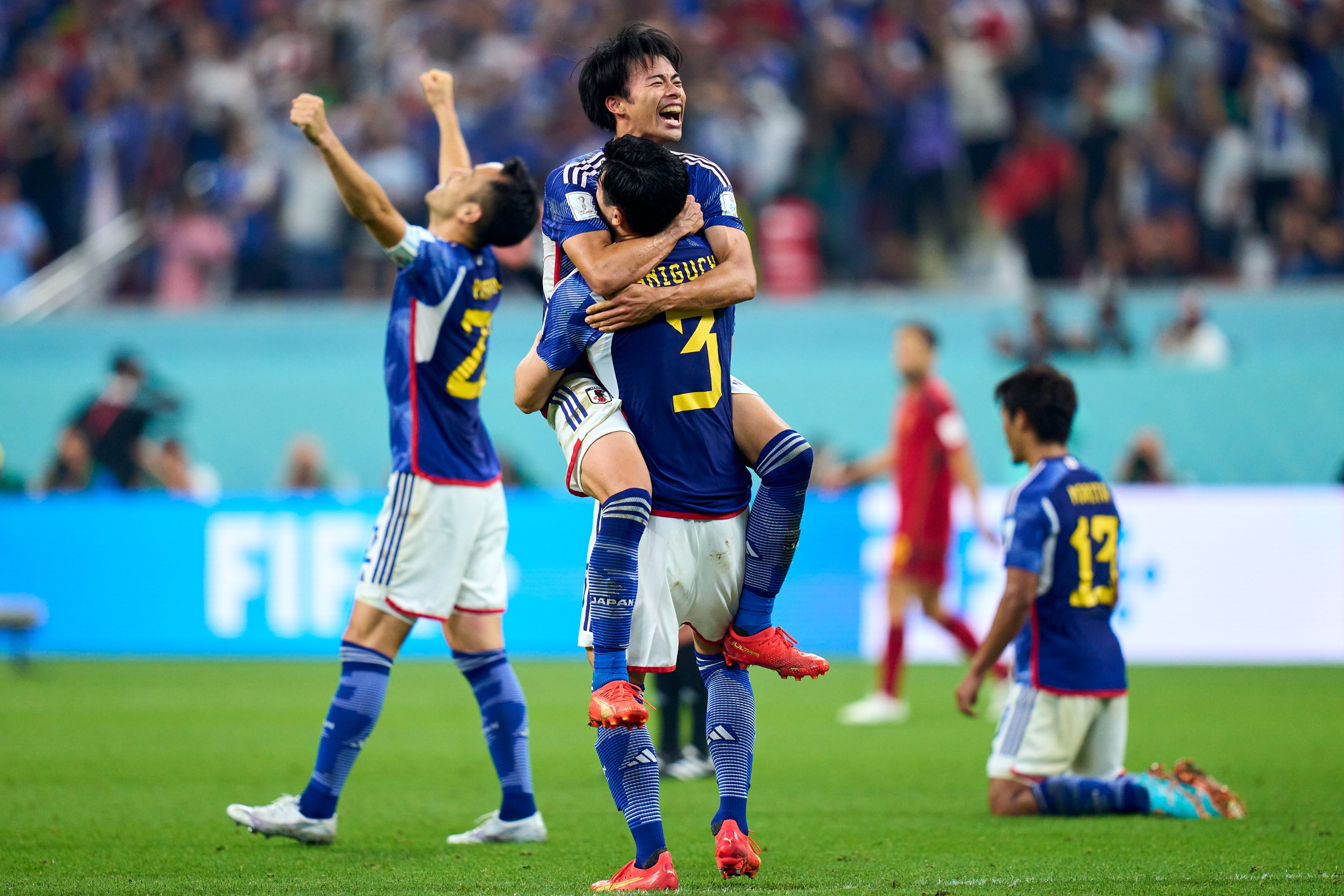 Japan repeat Germany heroics to stun Spain