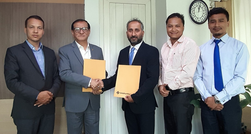 जनरल इन्स्योरेन्स कम्पनी नेपाल र सिद्धार्थ बैंक बीच बिमा सम्झौता