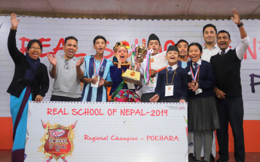 रियल स्कूल अफ नेपाल २०१९को क्षेत्रीय विजेता पोखराको सैनिक अवासीय महाविद्यालय