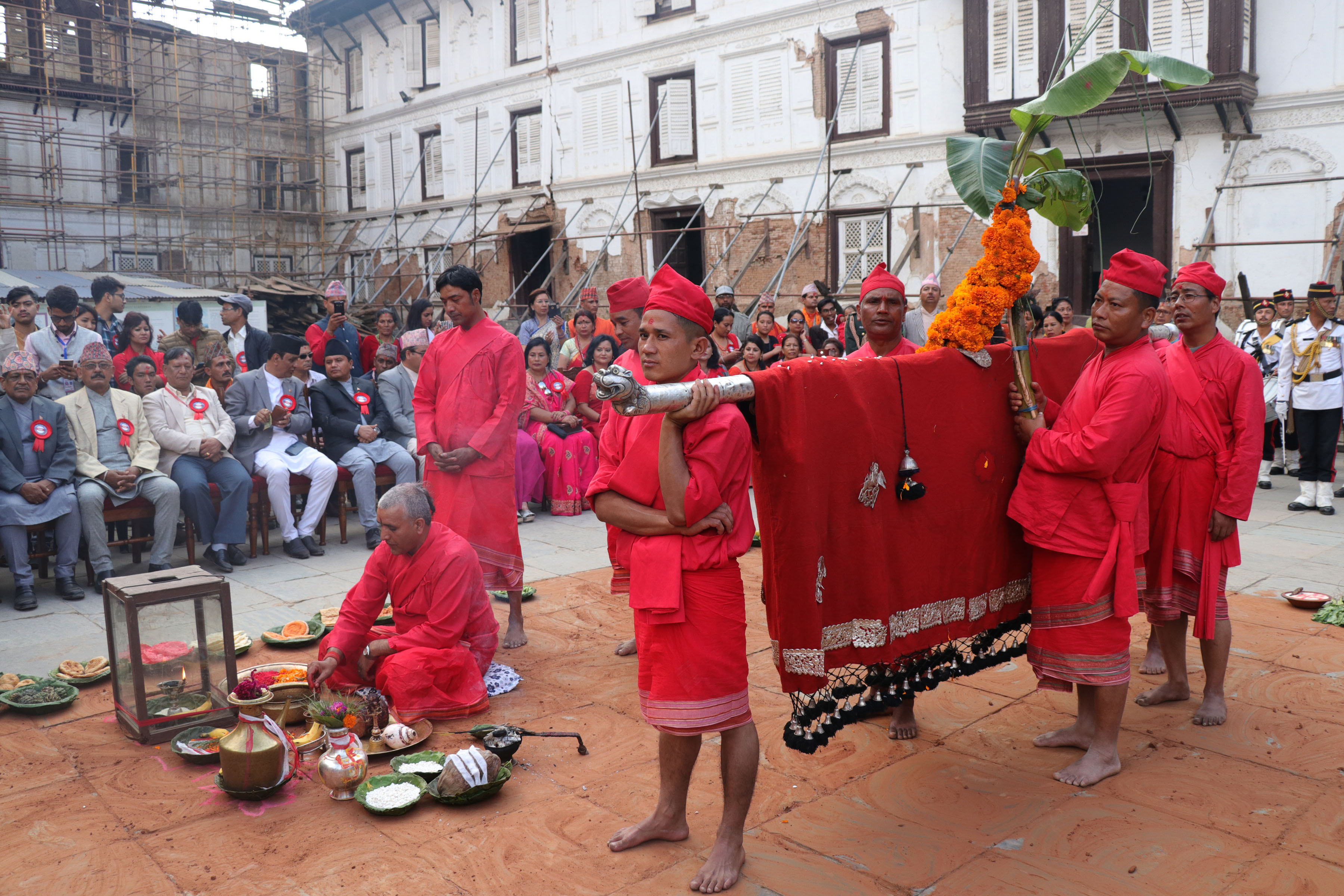 'Fulpati' sent to Hanumandhoka from Gorkha