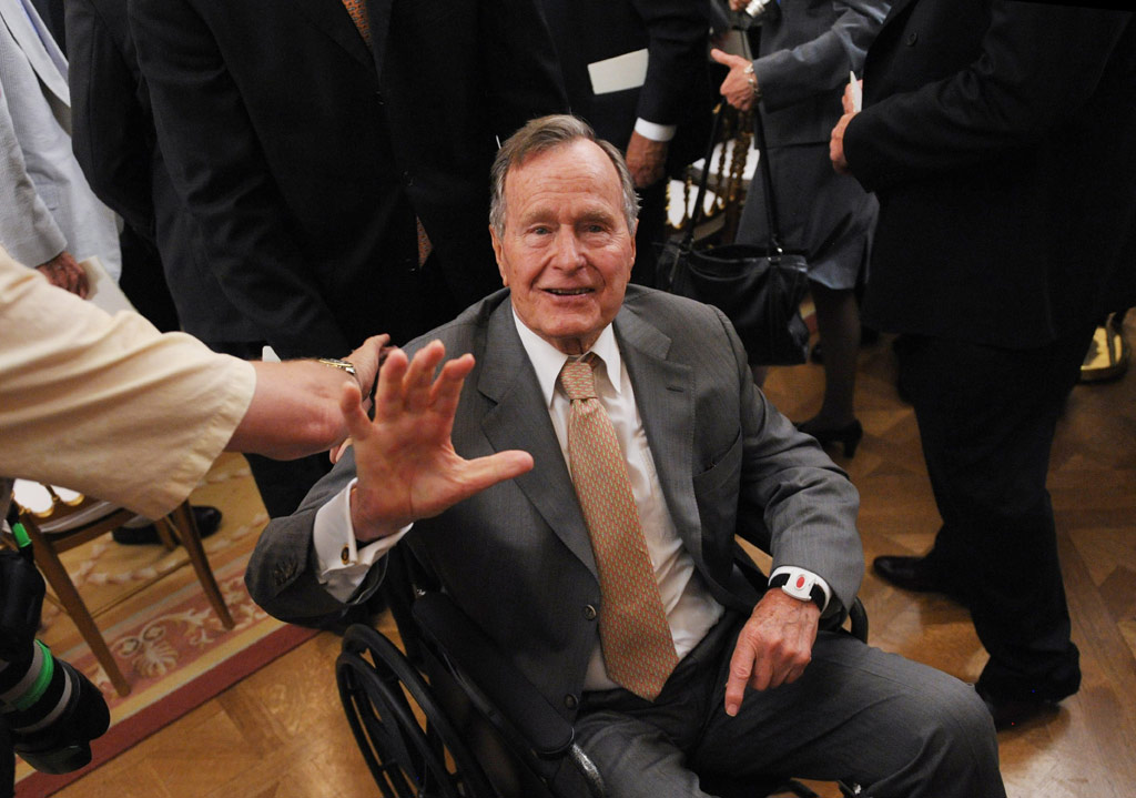 George H.W. Bush hospitalized day after wife's funeral