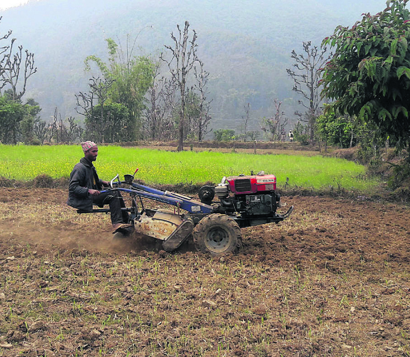 Hand tractors becoming a hit with Doti farmers