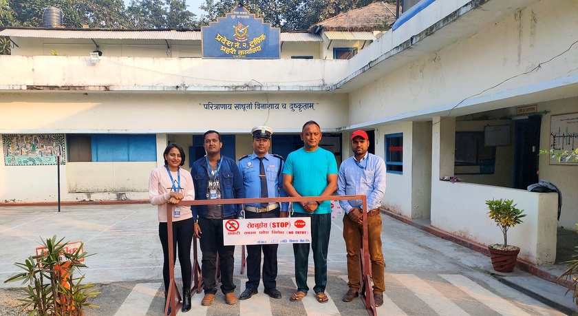 गढिमाई मेलाको लागि नेपाल ट्राफिक प्रहरीलाई ज्योति विकास बैंकको सहयोग