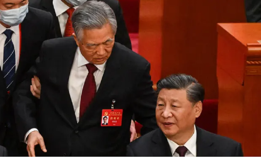 चीनका पूर्व राष्ट्रपति हु जिन्ताओलाई अप्रत्यासित रुपमा पार्टी कंग्रेसबाट बाहिर निकालियो