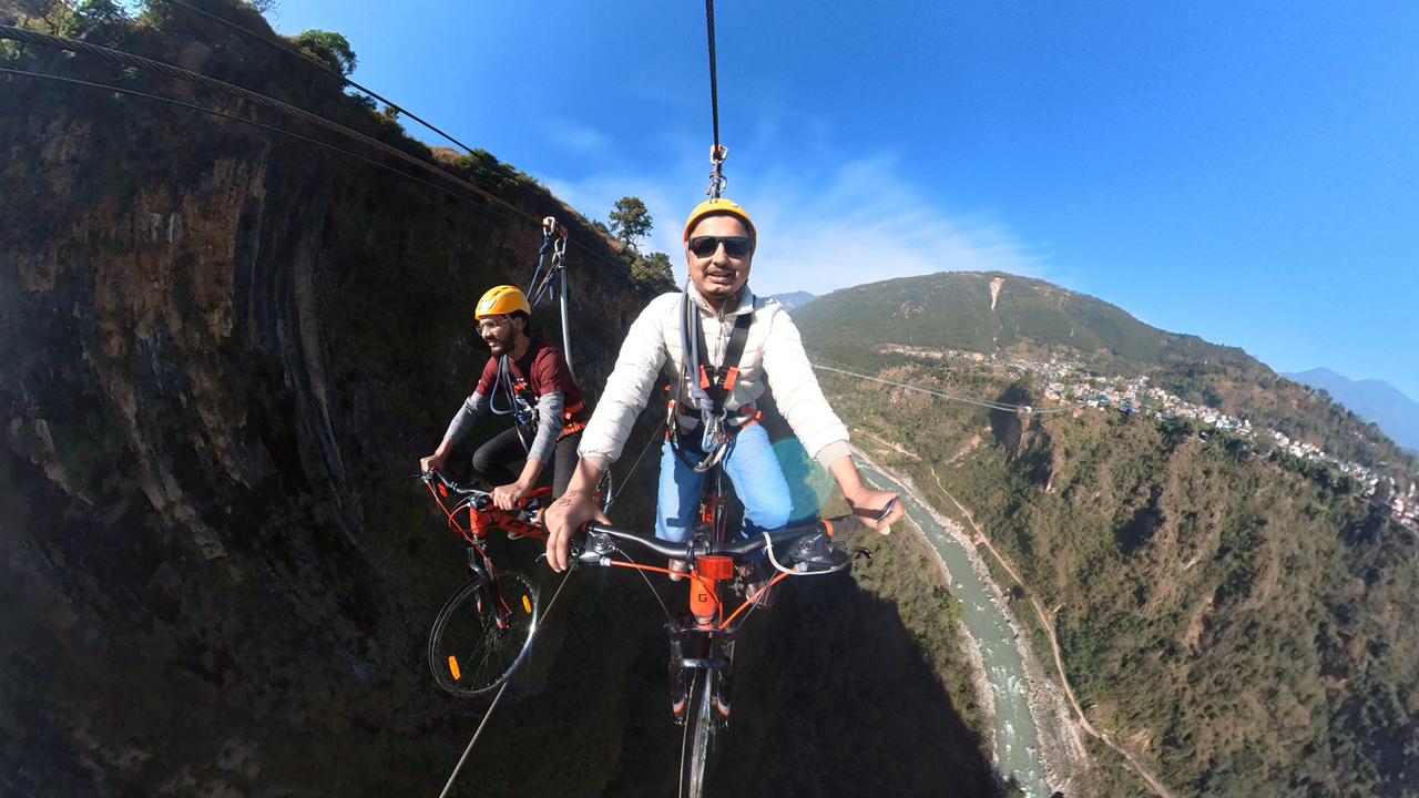 कुश्मामा सुरु भयो व्यवसायिक स्काई साइक्लिङ