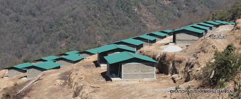 भूकम्पछिको विकास: यस्तो छ सिन्धुपाल्चोकको तेम्बाथानमा ४० घरको एकीकृत नमुना बस्ती (फोटो/भिडियो)