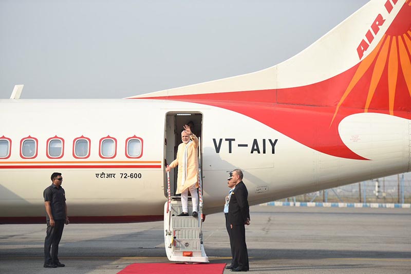 PM Modi arrives in Janakpur