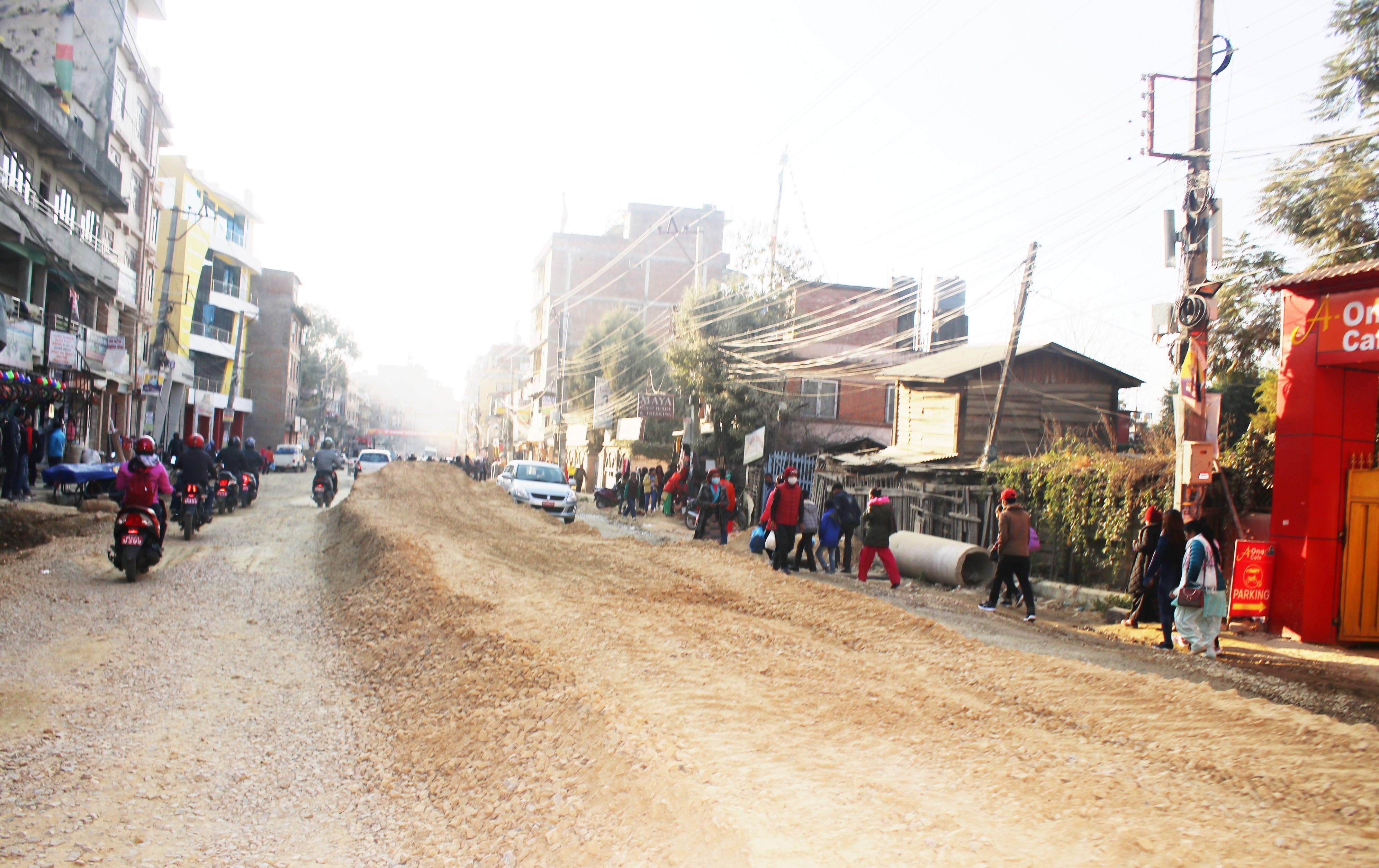 Jorpati-Sundarijal road project comes to halt with detection of COVID case