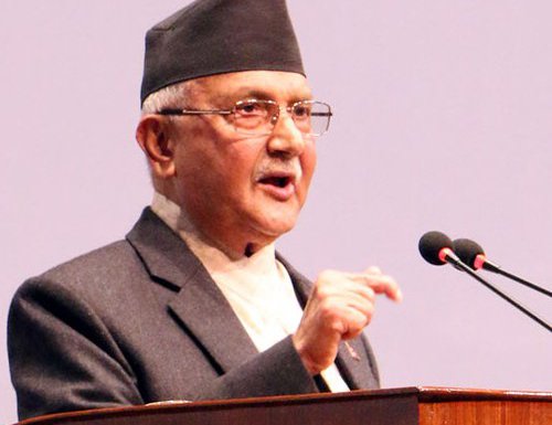 PM Oli says no agreement on military exercise under leadership of any country