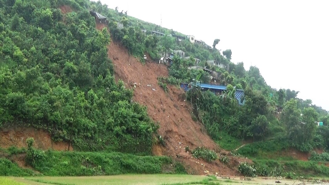 Three killed due to flood, landslide