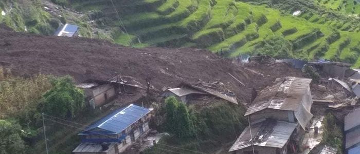 38 people go missing, eight injured and 18 houses buried in Lidi landslide