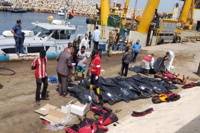 Libyan navy recovers 11 bodies, rescues 283 migrants