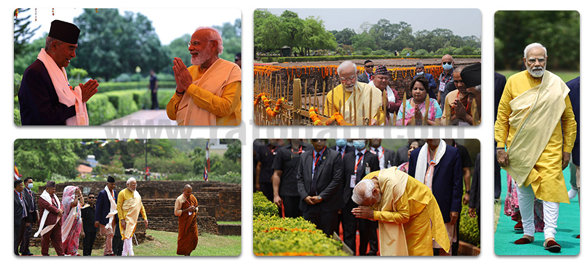 IN PICS: Indian PM Modi visits Lumbini