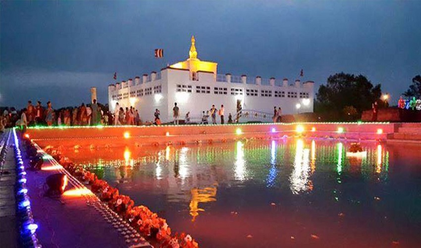A beautified Lumbini ready to welcome visitors after reopening