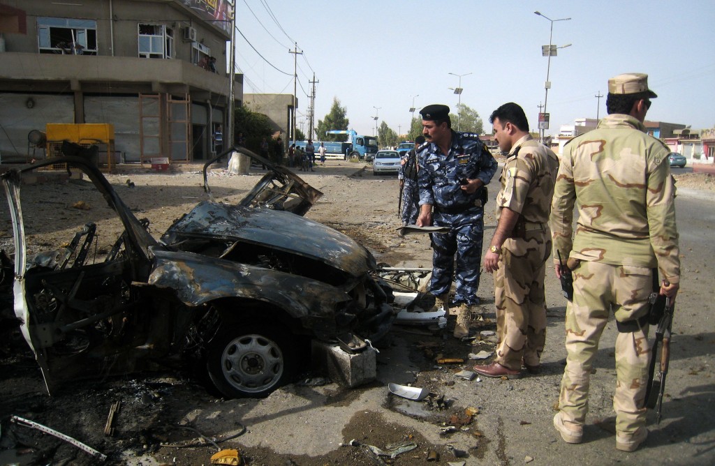 2 policemen killed in suicide car bombing in Iraq's Kirkuk