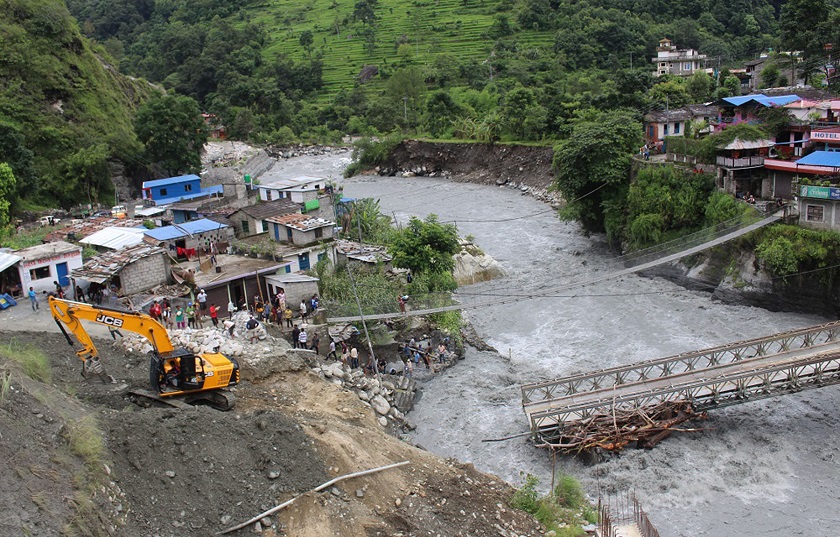 म्याग्दीका यी ४४ बस्ती पहिरो र कटानको जोखिममा