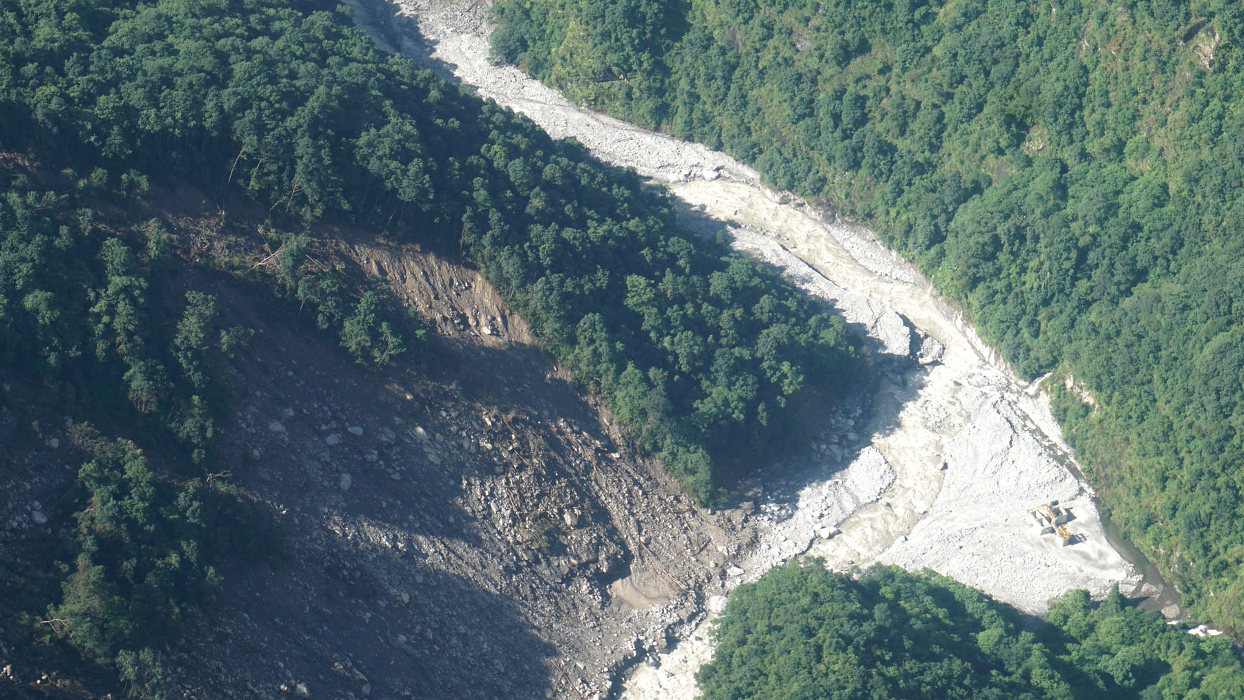 The hill of Helambu continue to slide down