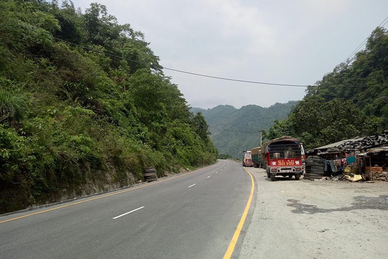 Narayangadh- Muglin road blocked