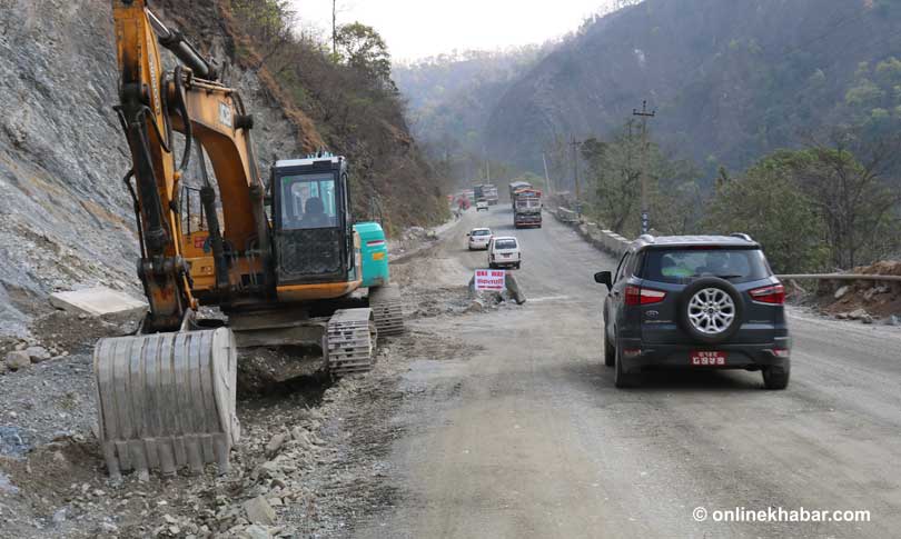 Narayangadh-Muglin road section to remain closed during night