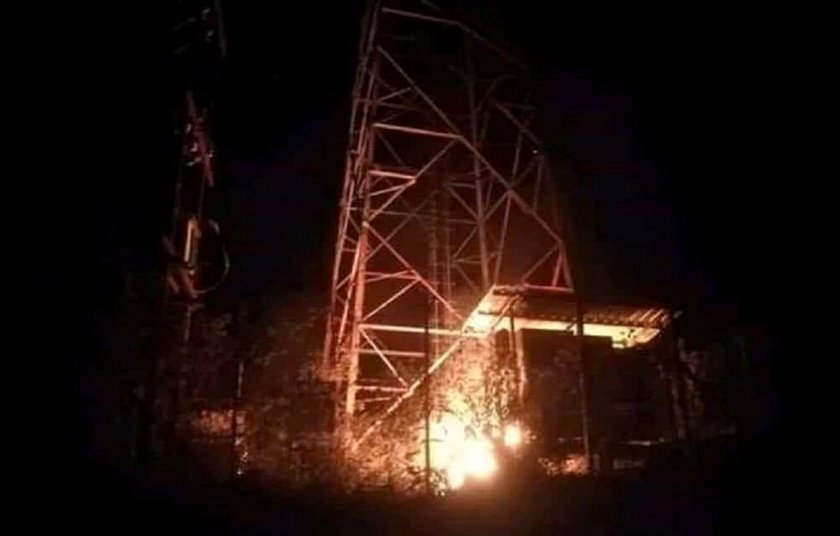 विभिन्न जिल्लामा एनसेल टावरमा आगजनी