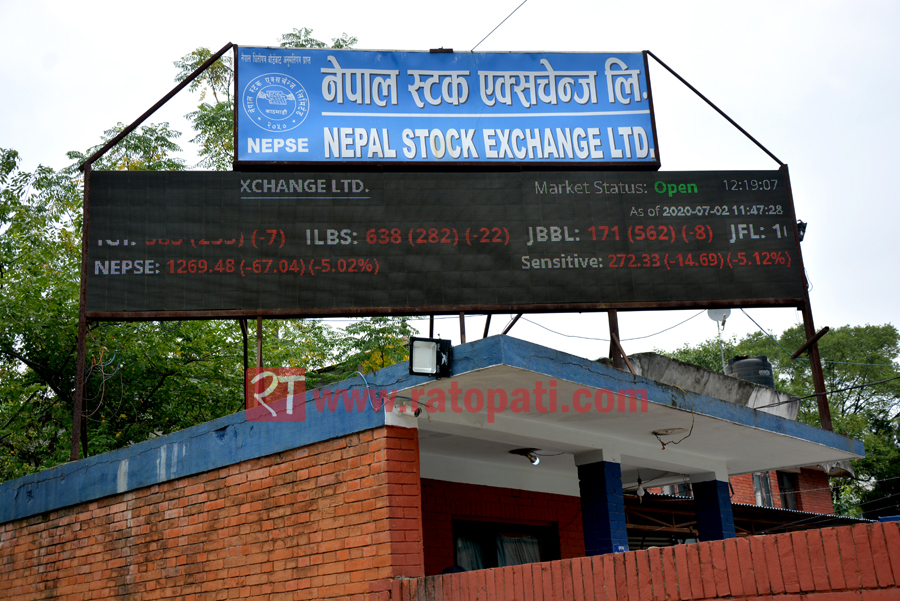 NEPSE up over 100 points, closes at 2,885 points