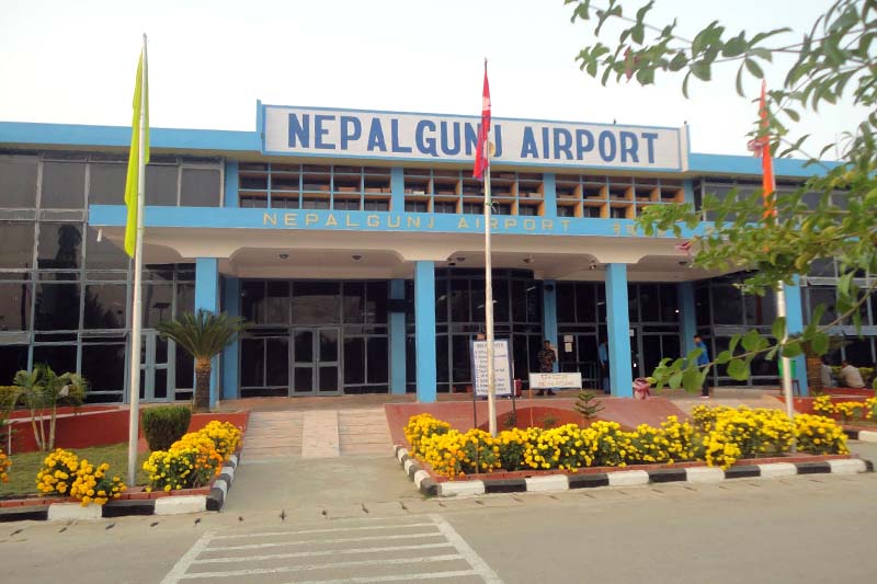 Blacktopping of Nepalgunj airport's runway begins