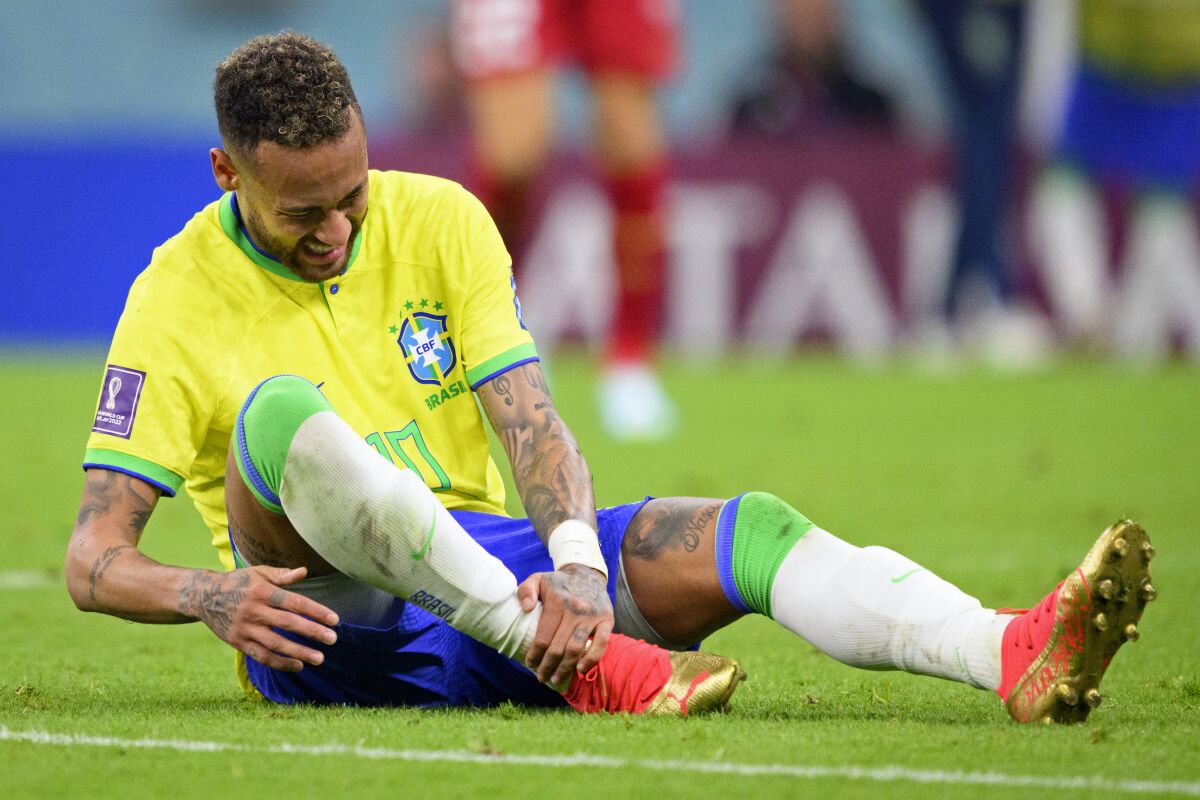 World Cup 2022: Neymar to miss Brazil's next two group games with ankle injury