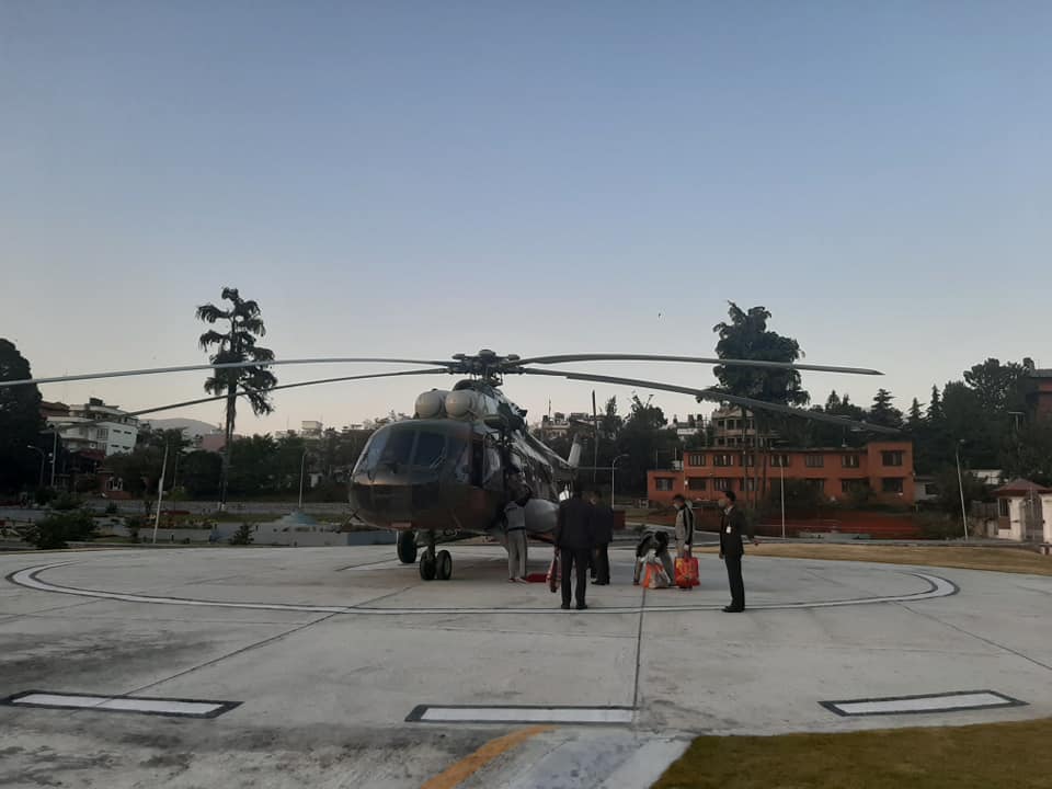 Modern helipad constructed at PM Residence